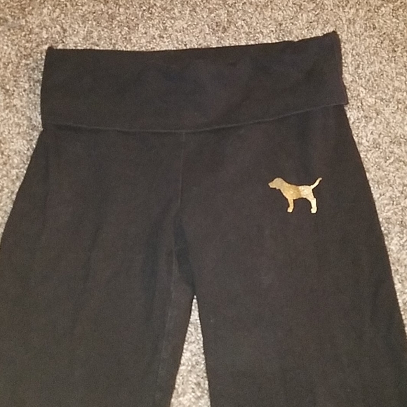 Black Pink Victoria secret leggings - Picture 1 of 3